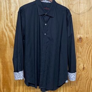 Robert Graham size 2XL button down black